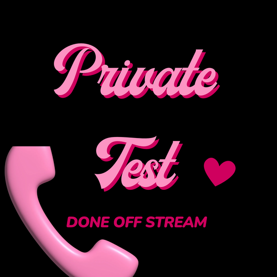 A PRIVATE LOYALTY TEST DONE OFF STREAM 1 ON 1